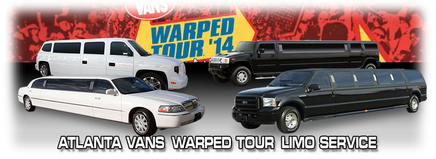 Atlanta Vans Warped Tour Concert Limo & Party Bus Service