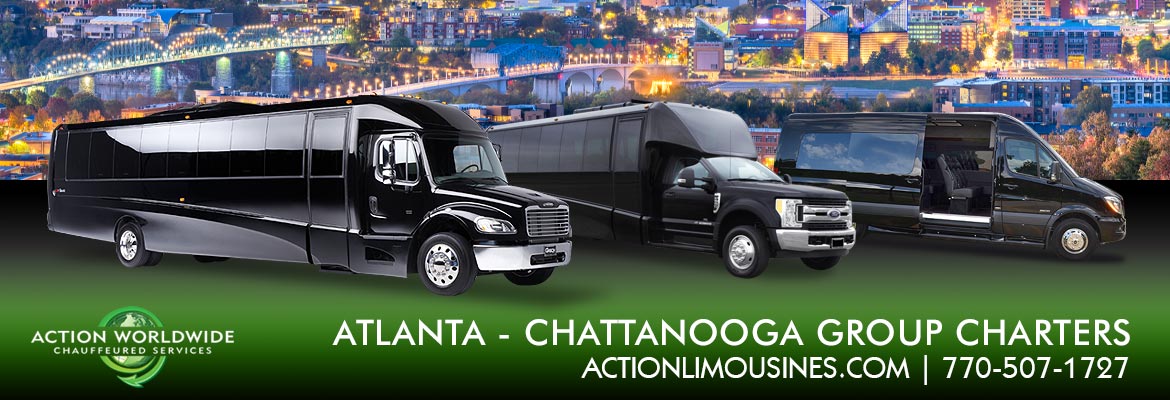 Atlanta, GA to Chattanooga, TN Coach Bus Charter Services