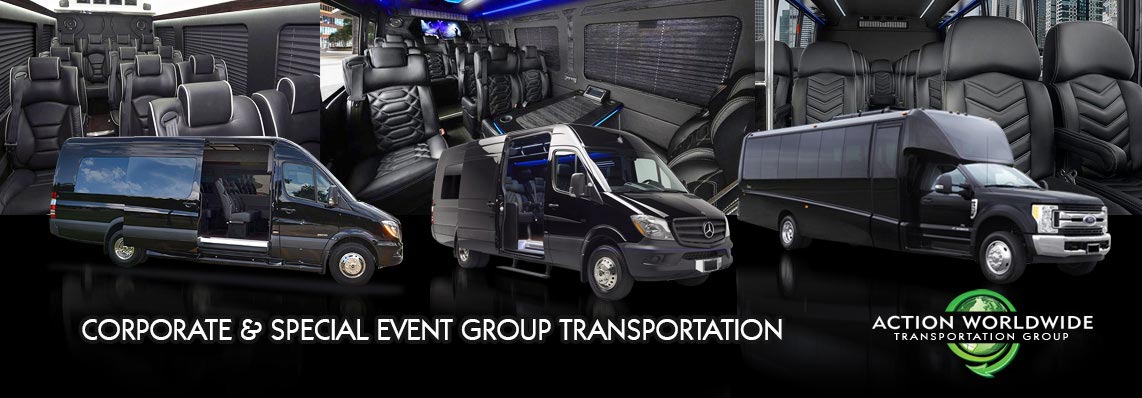 Atlanta world cup soccer event sprinter limo shuttle rental service | Action Worldwide Transportation