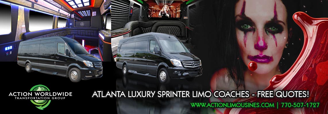 Atlanta Halloween Party Transportation Service, Atlanta Haunted Limo, Atlanta Limo Service