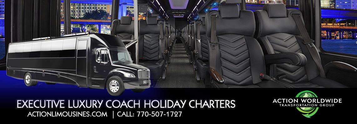 Atlanta Holiday Party Shuttle Transportation Services, Atlanta Christmas Shuttle Service