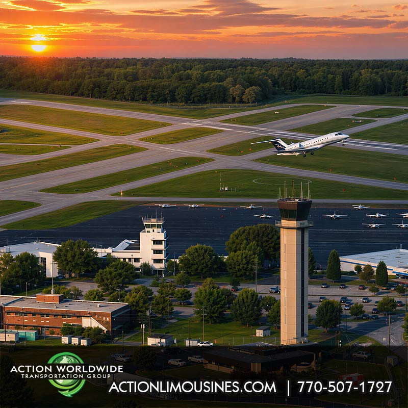 Fulton County Executive Airport Transportation Services Limousine, Black Car, Executive Shuttles